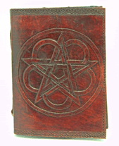 Leather Embossed Pentagram Journal